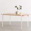 Flash Sale Pied Avec Fixation Etau Metal Blanc / H 75 Cm - Pour Creer Table & Bureau - Unisexe Tables