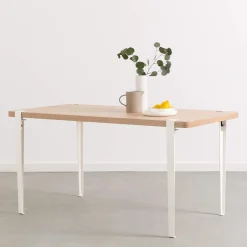 Flash Sale Pied Avec Fixation Etau Metal Blanc / H 75 Cm - Pour Creer Table & Bureau - Unisexe Tables