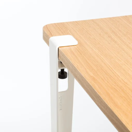 Flash Sale Pied Avec Fixation Etau Metal Blanc / H 75 Cm - Pour Creer Table & Bureau - Unisexe Tables