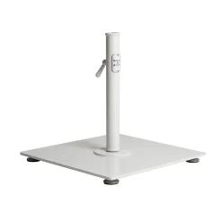 Best Pied De Parasol The Classic Metal Blanc / 25 Kg - Pour Mat De 2,5 A 3,8 Cm - Unisexe Parasols