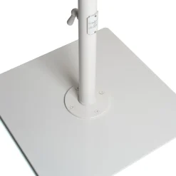 Best Pied De Parasol The Classic Metal Blanc / 25 Kg - Pour Mat De 2,5 A 3,8 Cm - Unisexe Parasols