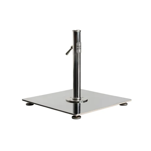 Sale Pied De Parasol The Classic Gris Argent Metal / 16 Kg - Pour Mat De 2,5 A 3,8 Cm - Unisexe Parasols