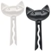 New Pince A Sachet Miaou Plastique Blanc Noir / Set De 2 - Unisexe Nettoyage Et Rangement