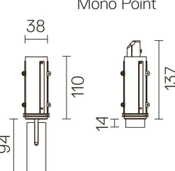 Clearance Plafonnier Encastre Find Me Monopoint Led Metal/ Spot Retractable Et Orientable - Unisexe Led