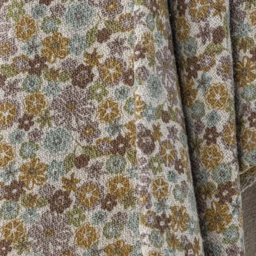 New Plaid Amilly Tissu/ 160 X 130 Cm - Coton Recycle - Unisexe Linge De Lit