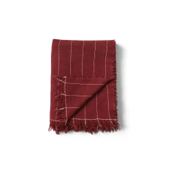 Best Plaid Battus Tissu Rouge / 130 X 185 Cm - Unisexe Linge De Lit