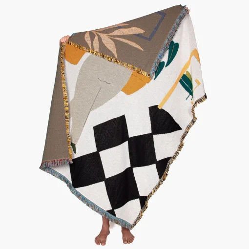 Clearance Plaid Dresden Tissu / By - 137 X 178 Cm - Unisexe Linge De Lit