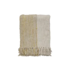 Online Plaid Giuliana Tissu Beige / 150 X 125 Cm - Unisexe Linge De Lit