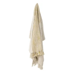 Online Plaid Giuliana Tissu Beige / 150 X 125 Cm - Unisexe Linge De Lit