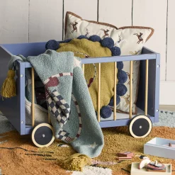 Best Plaid Prana Tissu/ Jete De Lit - 160 X 130 Cm / Coton Recycle - Unisexe Linge De Lit