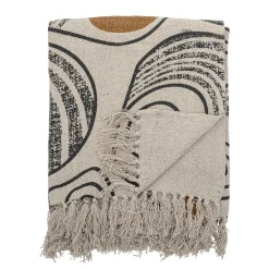 Sale Plaid  Tissu Jaune / 160 X 130 Cm - Coton Recycle - Unisexe Déco Textile