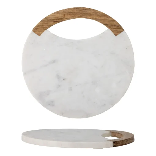 Flash Sale Planche À Découper Daniela Pierre Blanc / Marbre O 30 Cm - Unisexe Couteaux Et Planches À Découper