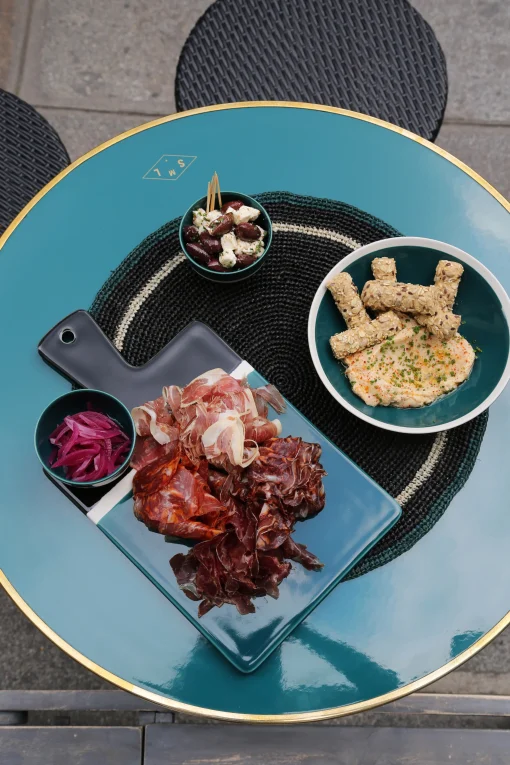 Best Sale Planche De Presentation Sicilia Ceramique Vert / 20 X 34 Cm - Unisexe Plateaux Et Plats De Service