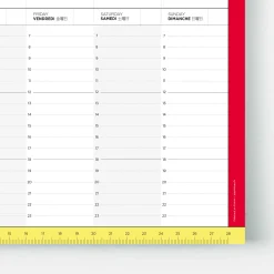 Sale Planificateur Hebdomadaire Assitant Week Papier / 52 Feuilles Pour 1 An D'Orga - 30 X 21 Cm - Unisexe Accessoires Bureau