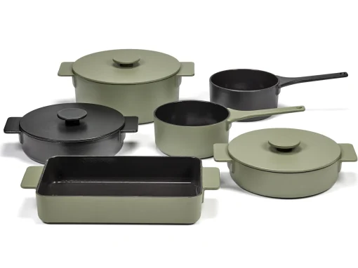 Flash Sale Plat A Gratin Surface Metal Vert / Emaille - 38 X 25 Cm - Unisexe Plats Et Cuisson