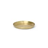 Sale Plateau Basho Or Metal Round / - O 9,5 Cm - Unisexe Accessoires Salle De Bains