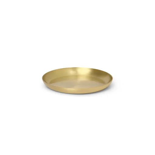 Sale Plateau Basho Or Metal Round / - O 9,5 Cm - Unisexe Accessoires Salle De Bains