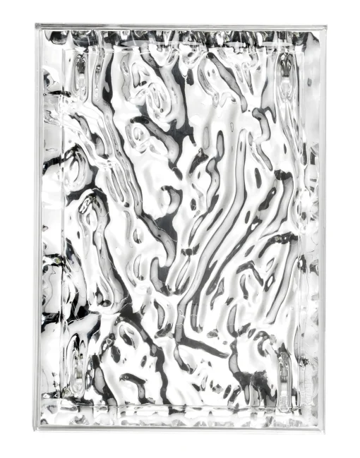 Discount Plateau Dune Small Plastique Metal / 46 X 32 Cm - Metallise - Unisexe Plateaux Et Plats De Service