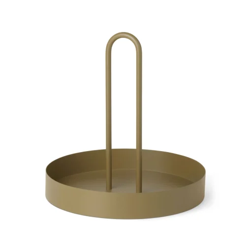 Flash Sale Plateau Grib Metal Vert / O 28 Cm - Metal - Unisexe Plateaux Et Plats De Service