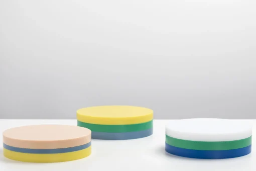 New Plateau Re-Circles Plastique/ Set De 3 - Polyethylene Recycle / Edition Limitee - Unisexe Couteaux Et Planches À Découper