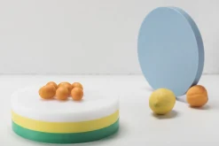 New Plateau Re-Circles Plastique/ Set De 3 - Polyethylene Recycle / Edition Limitee - Unisexe Couteaux Et Planches À Découper