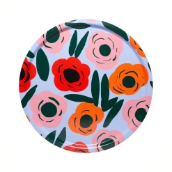 Online Plateau Ruukku Bois Bleu Rouge Vert / Bois - O 31 Cm - Unisexe Plateaux Et Plats De Service
