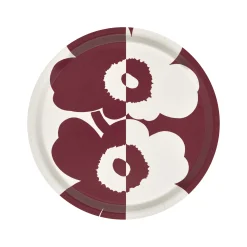 Store Plateau Suur Unikko Bois Rouge / Bois - O 31 Cm - Unisexe Plateaux Et Plats De Service