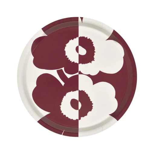 Store Plateau Suur Unikko Bois Rouge / Bois - O 31 Cm - Unisexe Plateaux Et Plats De Service