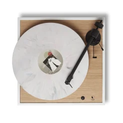 New Platine Vinyle Square Bois Naturel / Enceinte Haute Fidelite - Unisexe Enceintes Audio Son