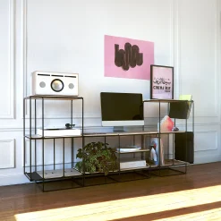 New Platine Vinyle Square Bois Naturel / Enceinte Haute Fidelite - Unisexe Enceintes Audio Son