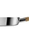Fashion Poele Nordic Kitchen Bois Bois Naturel Metal Anti-Adhesive / O 24 Cm - Unisexe Plats Et Cuisson