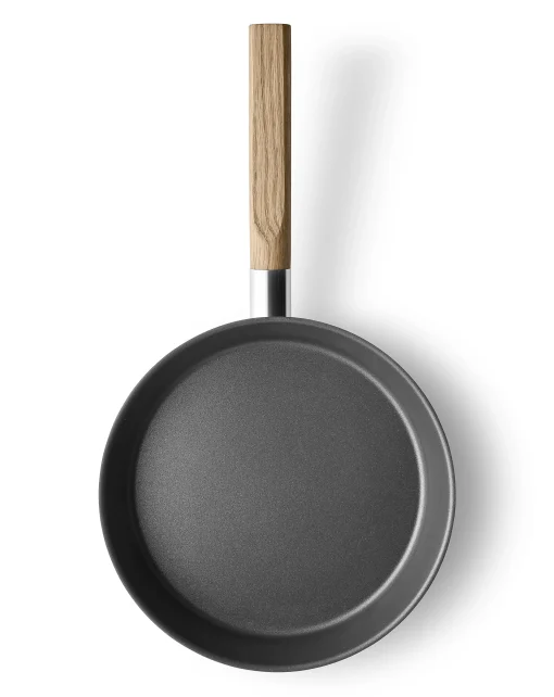 Fashion Poele Nordic Kitchen Bois Bois Naturel Metal Anti-Adhesive / O 24 Cm - Unisexe Plats Et Cuisson
