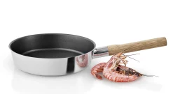 Fashion Poele Nordic Kitchen Bois Bois Naturel Metal Anti-Adhesive / O 24 Cm - Unisexe Plats Et Cuisson