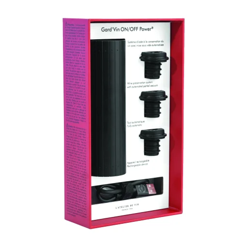 Cheap Pompe A Vide D'Air Electrique Gard'Vin On/Off Power Metal / + 3 Bouchons - Recharge Usb - Unisexe Autour Du Vin