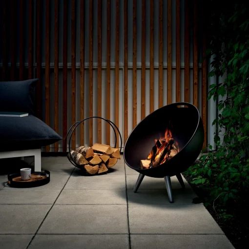 Fashion Porte-Buches Fireglobe Metal- Unisexe Barbecues Et Braseros
