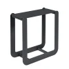 Best Sale Porte-Buches Nevado Metal Noir / Tabouret - L 60 X H 60 Cm - Unisexe Déco Et Accessoires De Jardin