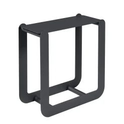Best Sale Porte-Buches Nevado Metal Noir / Tabouret - L 60 X H 60 Cm - Unisexe Déco Et Accessoires De Jardin
