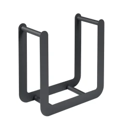 Best Sale Porte-Buches Nevado Metal Noir / Tabouret - L 60 X H 60 Cm - Unisexe Déco Et Accessoires De Jardin