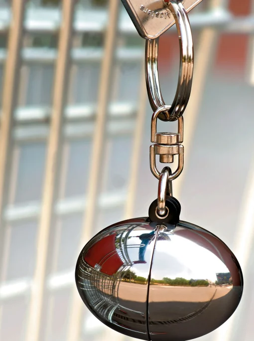 Online Porte-Cles Bon Bon Metal Avec Porte-Jeton - Unisexe Bijoux Porte Cles