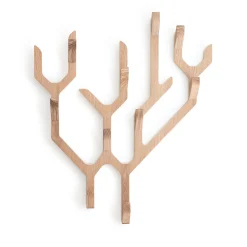 Online Portemanteau Mural Ambroise Bois Naturel / L 56.5 X H 67.7 Cm - Chene - Unisexe Portemanteaux Patères Portants