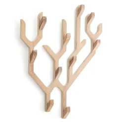 Online Portemanteau Mural Ambroise Bois Naturel / L 56.5 X H 67.7 Cm - Chene - Unisexe Portemanteaux Patères Portants
