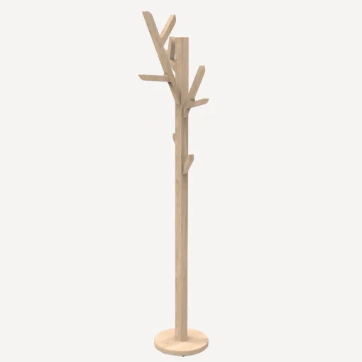 Cheap Portemanteau Sur Pied Ambroise Bois Naturel / H 158 Cm - Chene - Unisexe Portemanteaux Patères Portants
