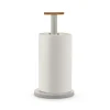 Sale Porte-Rouleau Essuie-Tout Mattina Metal Gris / Acier & Bambou - Unisexe Nettoyage Et Rangement