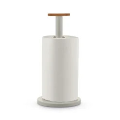Sale Porte-Rouleau Essuie-Tout Mattina Metal Gris / Acier & Bambou - Unisexe Nettoyage Et Rangement
