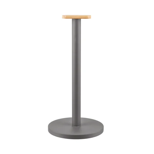 Cheap Porte-Rouleau Essuie-Tout Mattina Metal Gris / Acier & Bambou - Unisexe Nettoyage Et Rangement