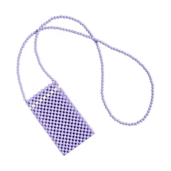 Clearance Porte-Telephone Perla Plastique / Mini Sacoche En Perles - Fait Main - Unisexe Sacs Trousses Porte Monnaie