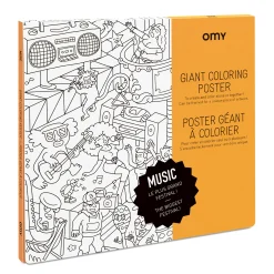 Outlet Poster A Colorier Papier Blanc Noir / 100 X 70 Cm - Unisexe Jeux Et Loisirs