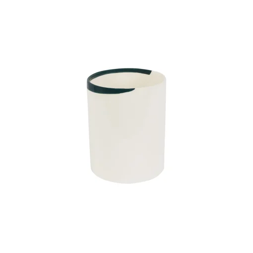 Store Pot A Couverts Esquisse Ceramique Bleu / H 19 Cm - Ceramique - Unisexe Nettoyage Et Rangement