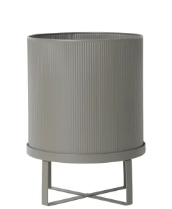 Discount Pot De Fleurs Bau Large Metal Gris / O 28 Cm - Metal - Unisexe Pots Et Plantes