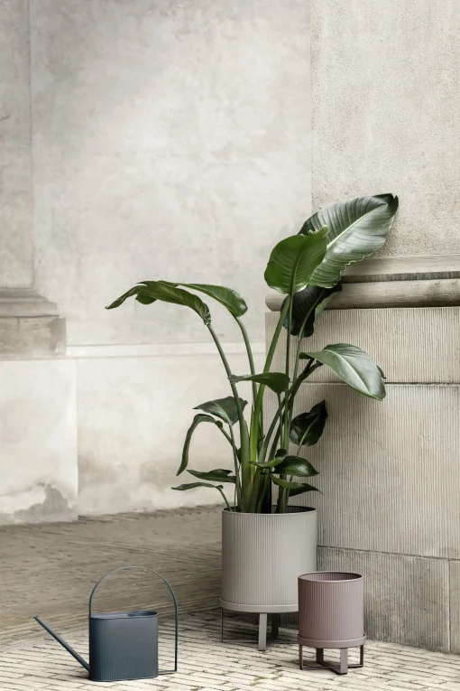 Discount Pot De Fleurs Bau Large Metal Gris / O 28 Cm - Metal - Unisexe Pots Et Plantes